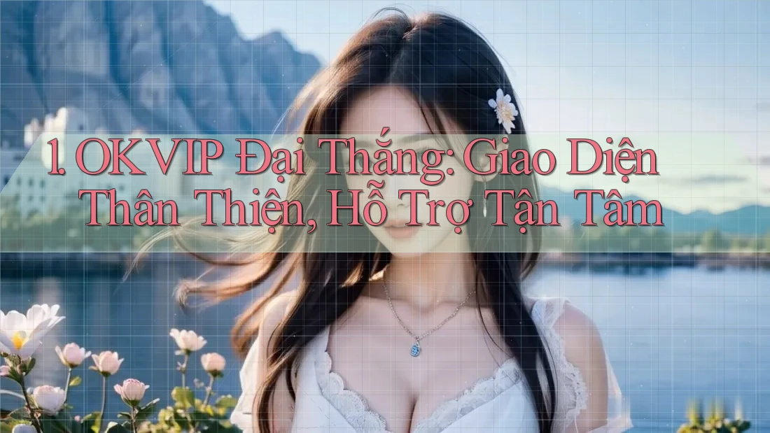 1. OKVIP Đại Thắng: Giao Diện Thân Thiện, Hỗ Trợ Tận Tâm 1. OKVIP Đại Thắng: Giao Diện Thân Thiện, Hỗ Trợ Tận Tâm