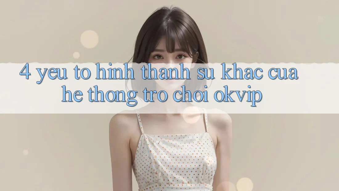 4. Yếu Tố Hình thành Sự Khác Của Hệ thống Trò chơi OKVIP 4. Yếu Tố Hình thành Sự Khác Của Hệ thống Trò chơi OKVIP