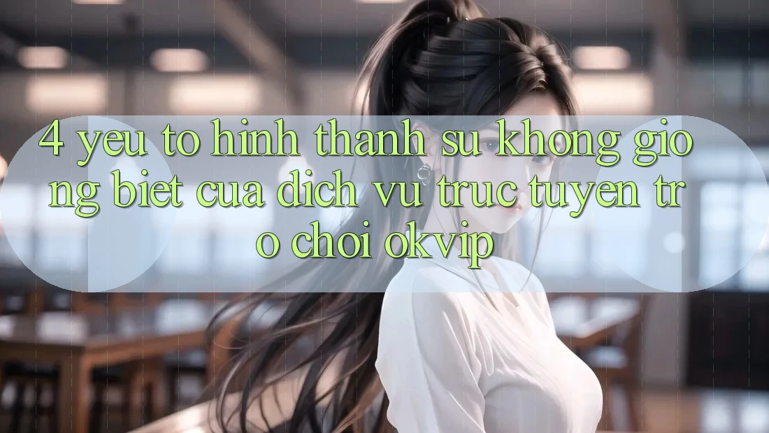 4. Yếu Tố Hình thành Sự Không giống Biệt Của Dịch vụ trực tuyến Trò chơi OKVIP 4. Yếu Tố Hình thành Sự Không giống Biệt Của Dịch vụ trực tuyến Trò chơi OKVIP