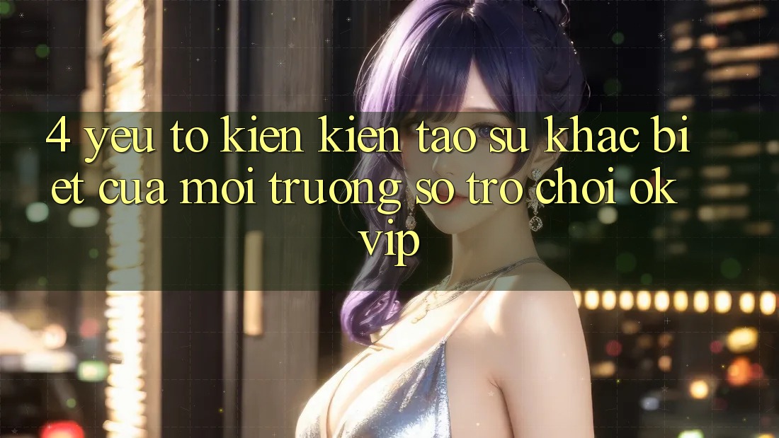 4. Yếu Tố Kiến kiến tạo Sự Khác Biệt Của Môi trường số Trò chơi OKVIP 4. Yếu Tố Kiến kiến tạo Sự Khác Biệt Của Môi trường số Trò chơi OKVIP