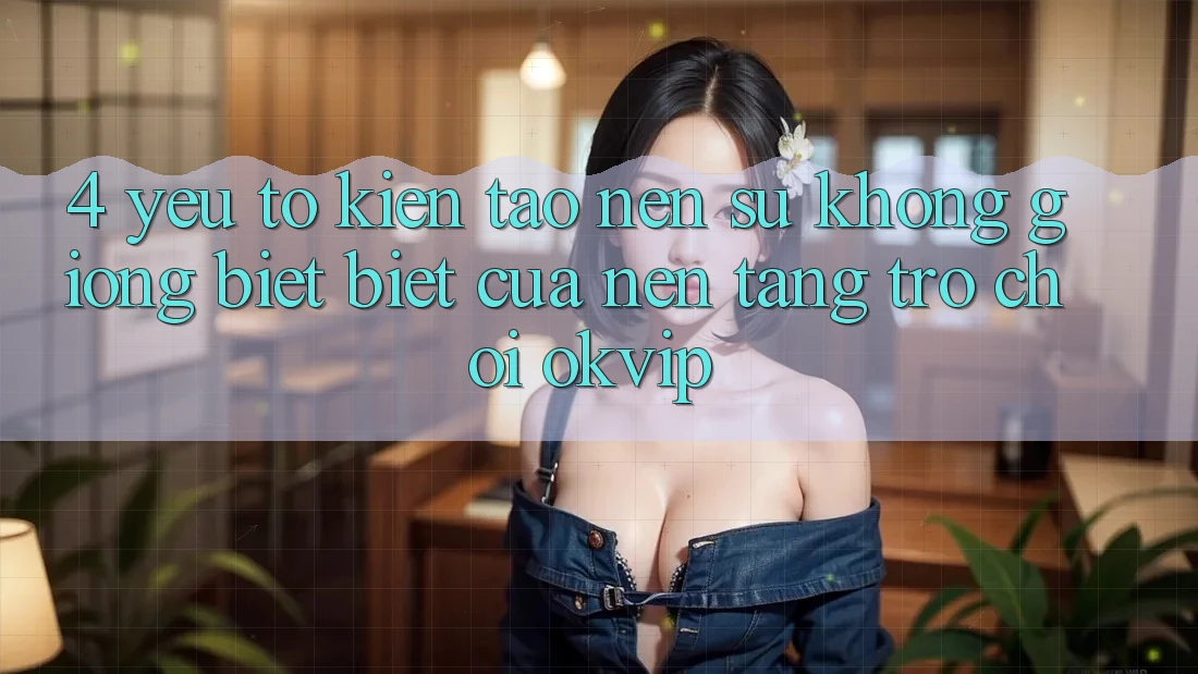 4. Yếu Tố Kiến tạo nên Sự Không giống biệt Biệt Của Nền Tảng Trò chơi OKVIP 4. Yếu Tố Kiến tạo nên Sự Không giống biệt Biệt Của Nền Tảng Trò chơi OKVIP