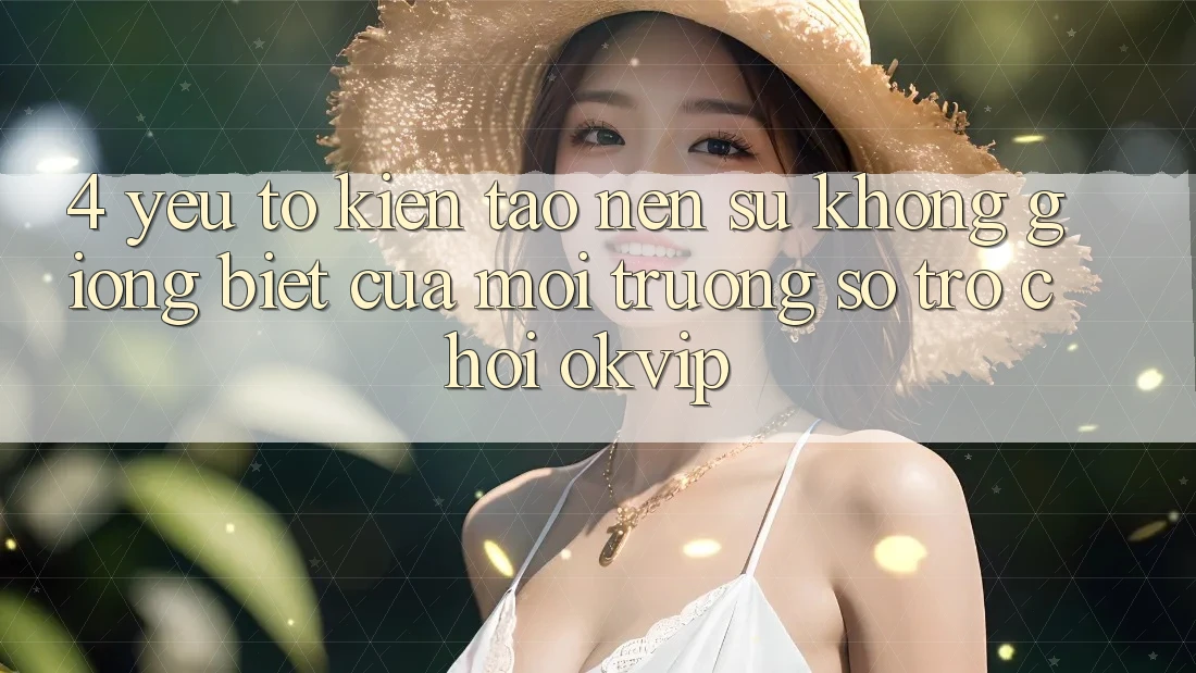 4. Yếu Tố Kiến tạo Nên Sự Không giống Biệt Của Môi trường số Trò chơi OKVIP