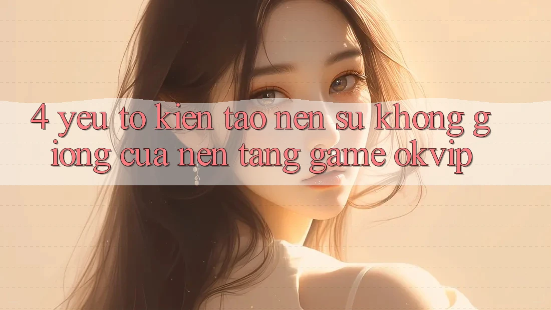 4. Yếu Tố Kiến tạo Nên Sự Không giống Của Nền Tảng Game OKVIP 4. Yếu Tố Kiến tạo Nên Sự Không giống Của Nền Tảng Game OKVIP