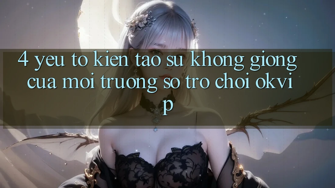 4. Yếu Tố Kiến tạo Sự Không giống Của Môi trường số Trò chơi OKVIP 4. Yếu Tố Kiến tạo Sự Không giống Của Môi trường số Trò chơi OKVIP