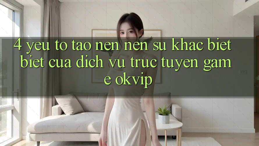 4. Yếu Tố Tạo nên Nên Sự Khác biệt Biệt Của Dịch vụ trực tuyến Game OKVIP 4. Yếu Tố Tạo nên Nên Sự Khác biệt Biệt Của Dịch vụ trực tuyến Game OKVIP