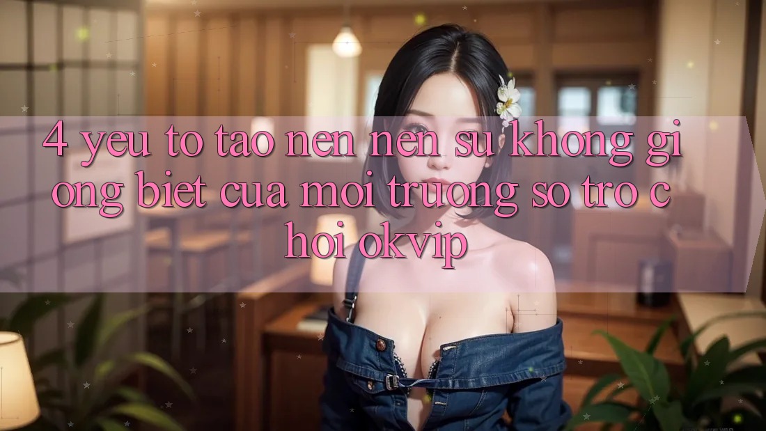 4. Yếu Tố Tạo nên Nên Sự Không giống Biệt Của Môi trường số Trò chơi OKVIP 4. Yếu Tố Tạo nên Nên Sự Không giống Biệt Của Môi trường số Trò chơi OKVIP