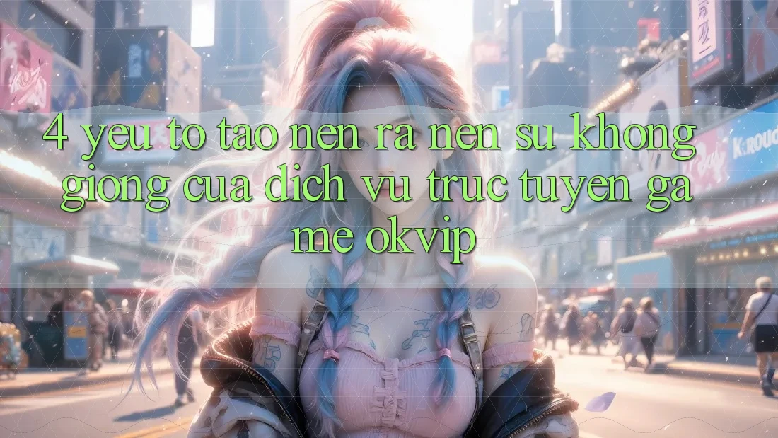 4. Yếu Tố Tạo nên ra Nên Sự Không giống Của Dịch vụ trực tuyến Game OKVIP