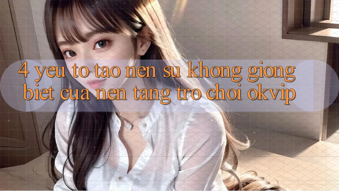 4. Yếu Tố Tạo Nên Sự Không giống biệt Của Nền Tảng Trò chơi OKVIP 4. Yếu Tố Tạo Nên Sự Không giống biệt Của Nền Tảng Trò chơi OKVIP