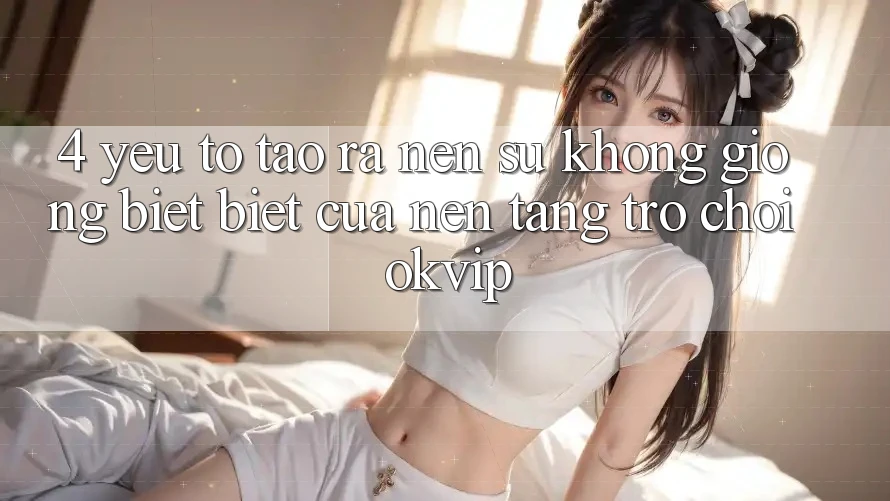 4. Yếu Tố Tạo ra Nên Sự Không giống biệt Biệt Của Nền Tảng Trò chơi OKVIP 4. Yếu Tố Tạo ra Nên Sự Không giống biệt Biệt Của Nền Tảng Trò chơi OKVIP