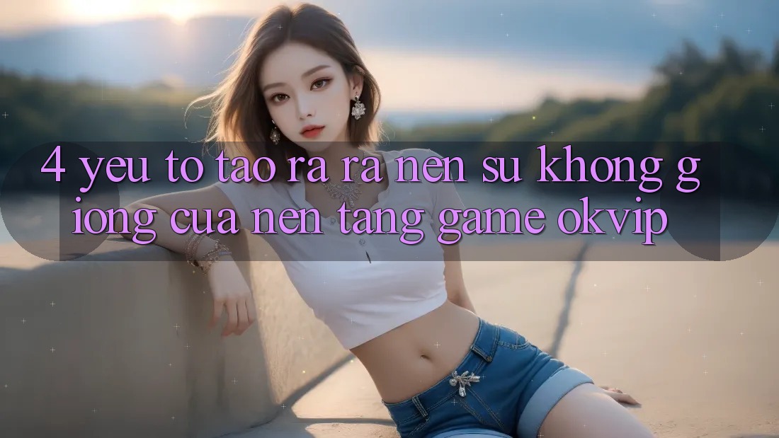 4. Yếu Tố Tạo ra ra Nên Sự Không giống Của Nền Tảng Game OKVIP 4. Yếu Tố Tạo ra ra Nên Sự Không giống Của Nền Tảng Game OKVIP