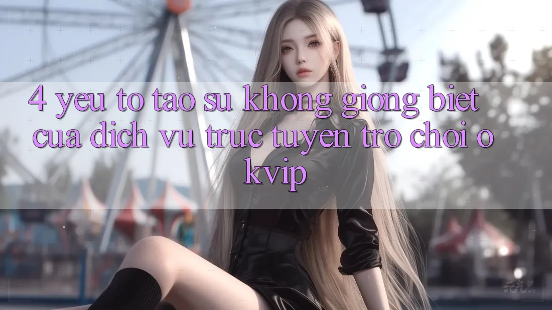 4. Yếu Tố Tạo Sự Không giống Biệt Của Dịch vụ trực tuyến Trò chơi OKVIP 4. Yếu Tố Tạo Sự Không giống Biệt Của Dịch vụ trực tuyến Trò chơi OKVIP