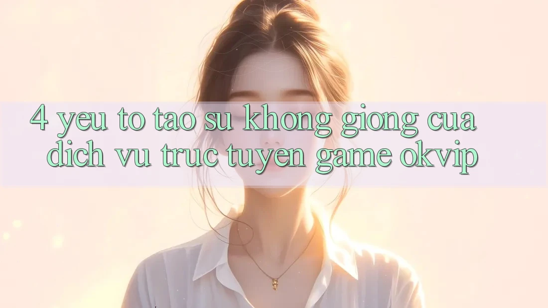 4. Yếu Tố Tạo Sự Không giống Của Dịch vụ trực tuyến Game OKVIP 4. Yếu Tố Tạo Sự Không giống Của Dịch vụ trực tuyến Game OKVIP