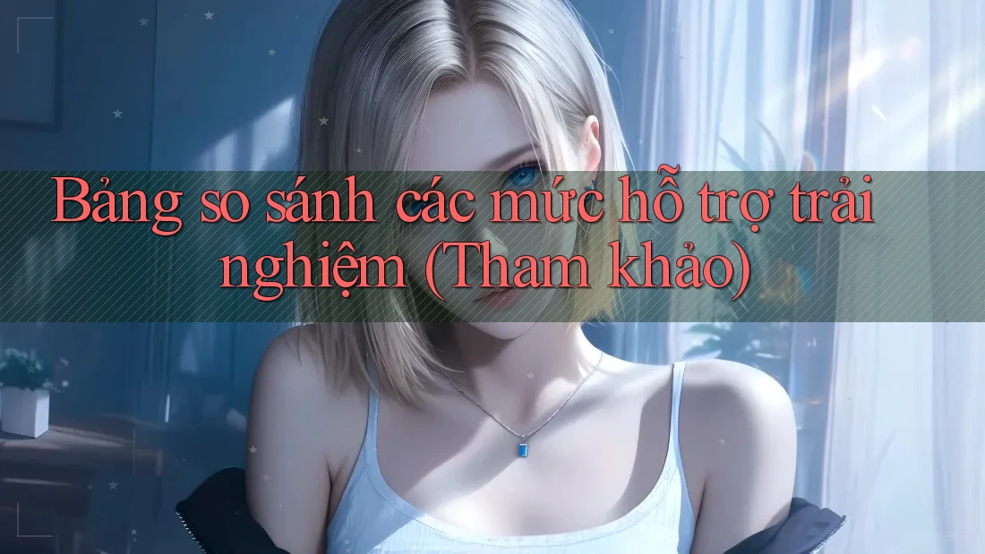 Bảng so sánh các mức hỗ trợ trải nghiệm (Tham khảo) Bảng so sánh các mức hỗ trợ trải nghiệm (Tham khảo)