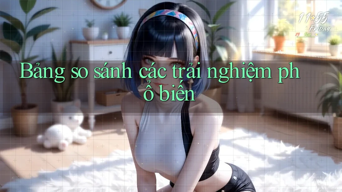 Bảng so sánh các trải nghiệm phổ biến