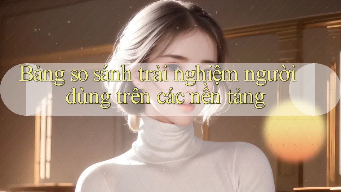 Bảng so sánh trải nghiệm người dùng trên các nền tảng Bảng so sánh trải nghiệm người dùng trên các nền tảng