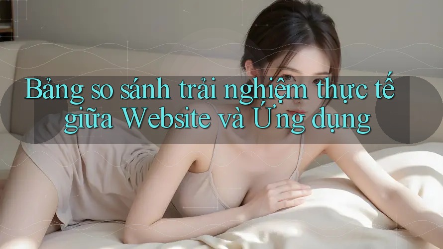 Bảng so sánh trải nghiệm thực tế giữa Website và Ứng dụng Bảng so sánh trải nghiệm thực tế giữa Website và Ứng dụng