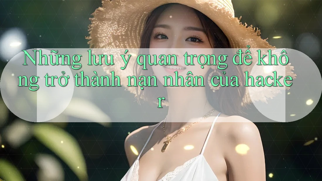 Những lưu ý quan trọng để không trở thành nạn nhân của hacker Những lưu ý quan trọng để không trở thành nạn nhân của hacker