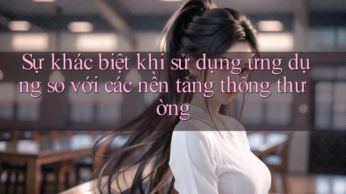 Sự khác biệt khi sử dụng ứng dụng so với các nền tảng thông thường