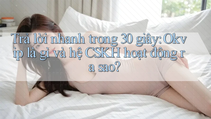 Trả lời nhanh trong 30 giây: Okvip là gì và hệ CSKH hoạt động ra sao?