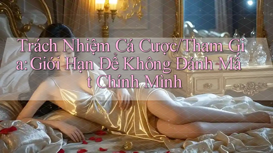 Trách Nhiệm Cá Cược/Tham Gia: Giới Hạn Để Không Đánh Mất Chính Mình